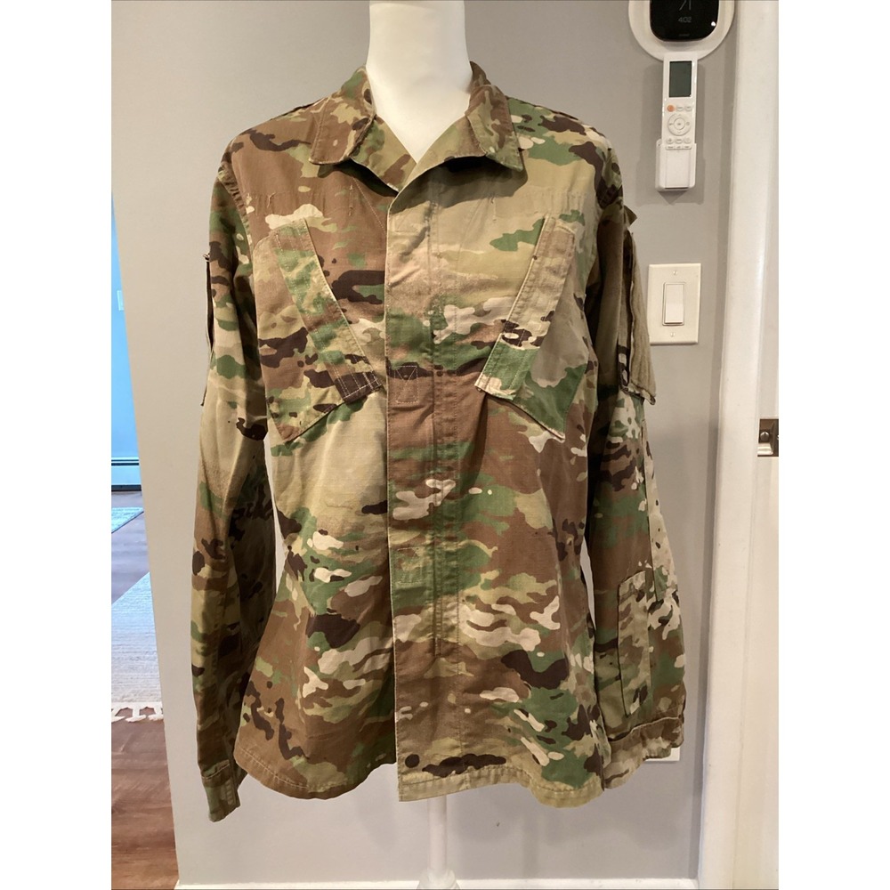 US Army issue coat Shirt ACU Multicam Flame retardant‎ Zipper Small Regular